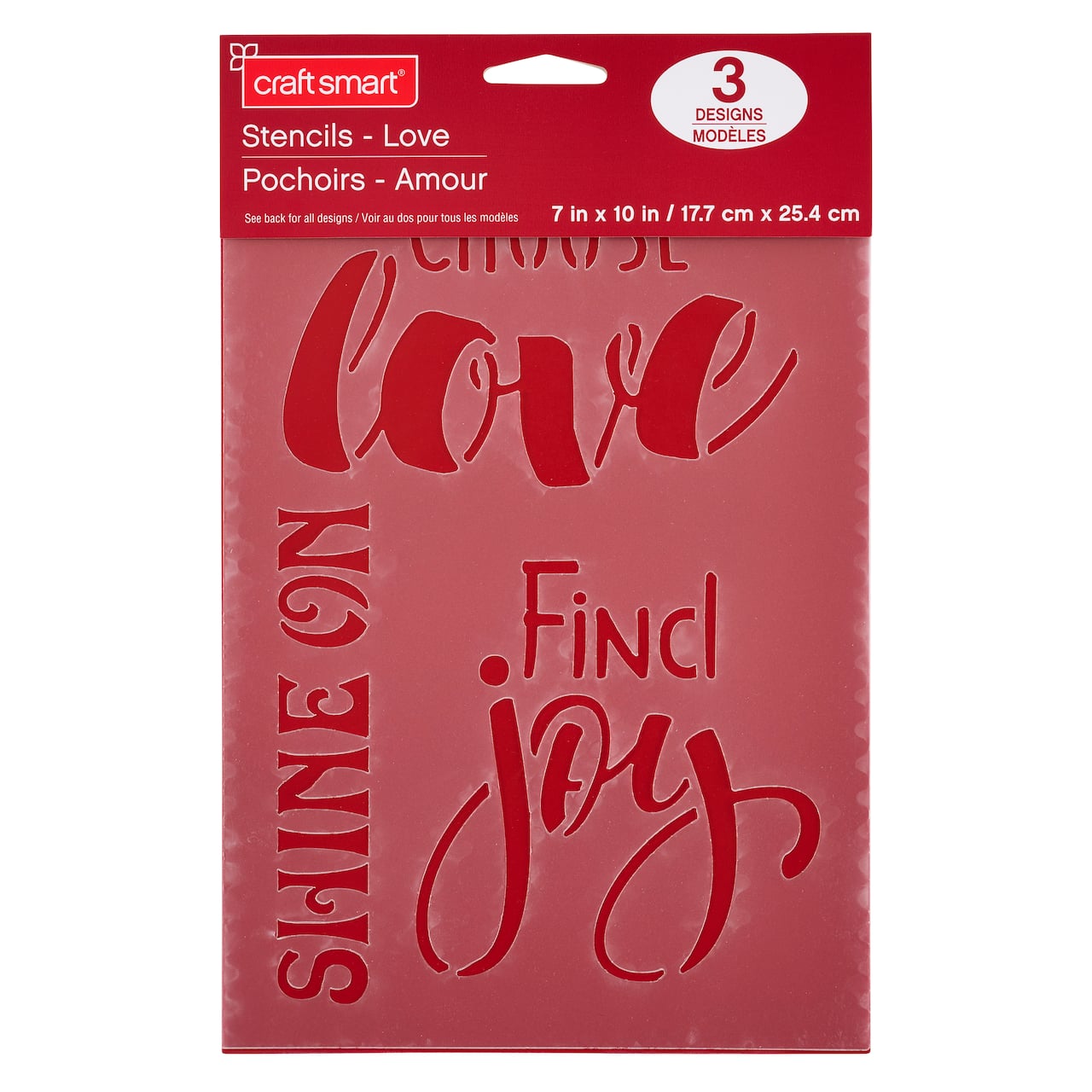 Love Stencils by Craft Smart&#xAE;, 7&#x22; x 10&#x22;